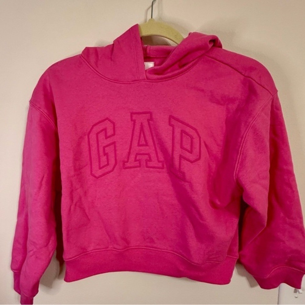 GAP Kids Hot Pink Hoodie Sweatshirt Size M (8) | NWT | Embroidered Logo